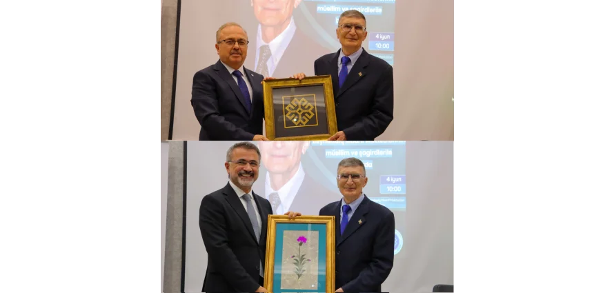 Nobel mükafatı laureatı Prof. Dr. Əziz Səncər Azərbaycan Beynəlxalq Maarif Məktəblərini ziyarət edib