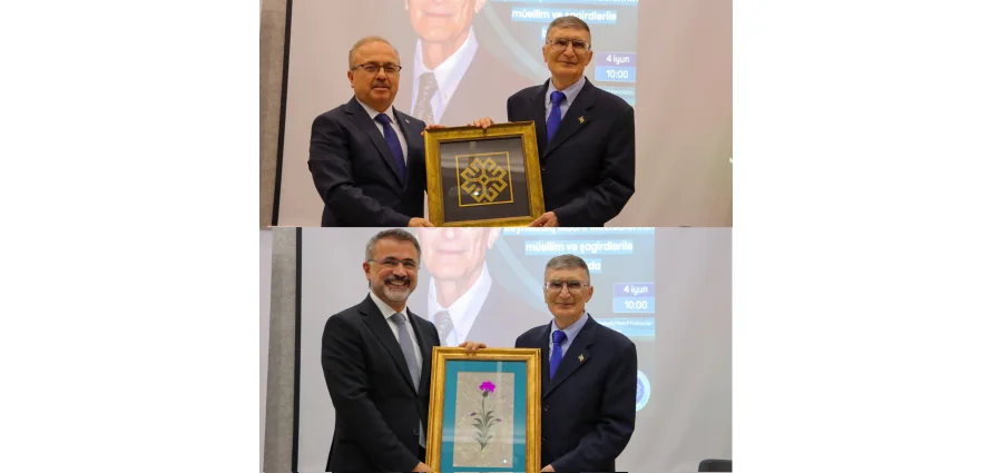 Nobel mükafatı laureatı Prof. Dr. Əziz Səncər Azərbaycan Beynəlxalq Maarif Məktəblərini ziyarət edib